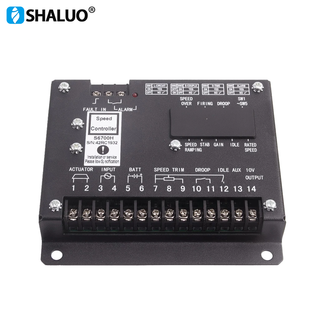 Generador diésel DC24V S6700H S6700E, controlador de velocidad del Motor, módulo de Control del actuador, Panel de alimentación del Motor, piezas del generador