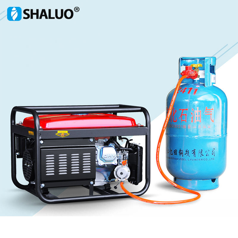 Carburador de motor de gasolina GLP pequeño, combustible Dual ER2500 2KW 168F, precio de carburador de generador de motor de gasolina huayi