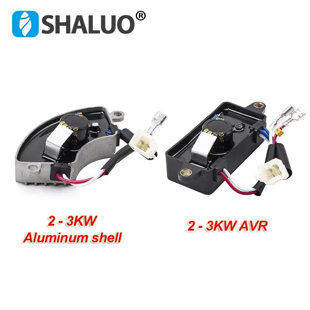 Generador de gasolina AVR, 2KW, 3KW, 5KW, 6KW, 7KW, 8KW, estabilizador y regulador de voltaje automático, Panel de Control monofásico, 6 y 8 cables