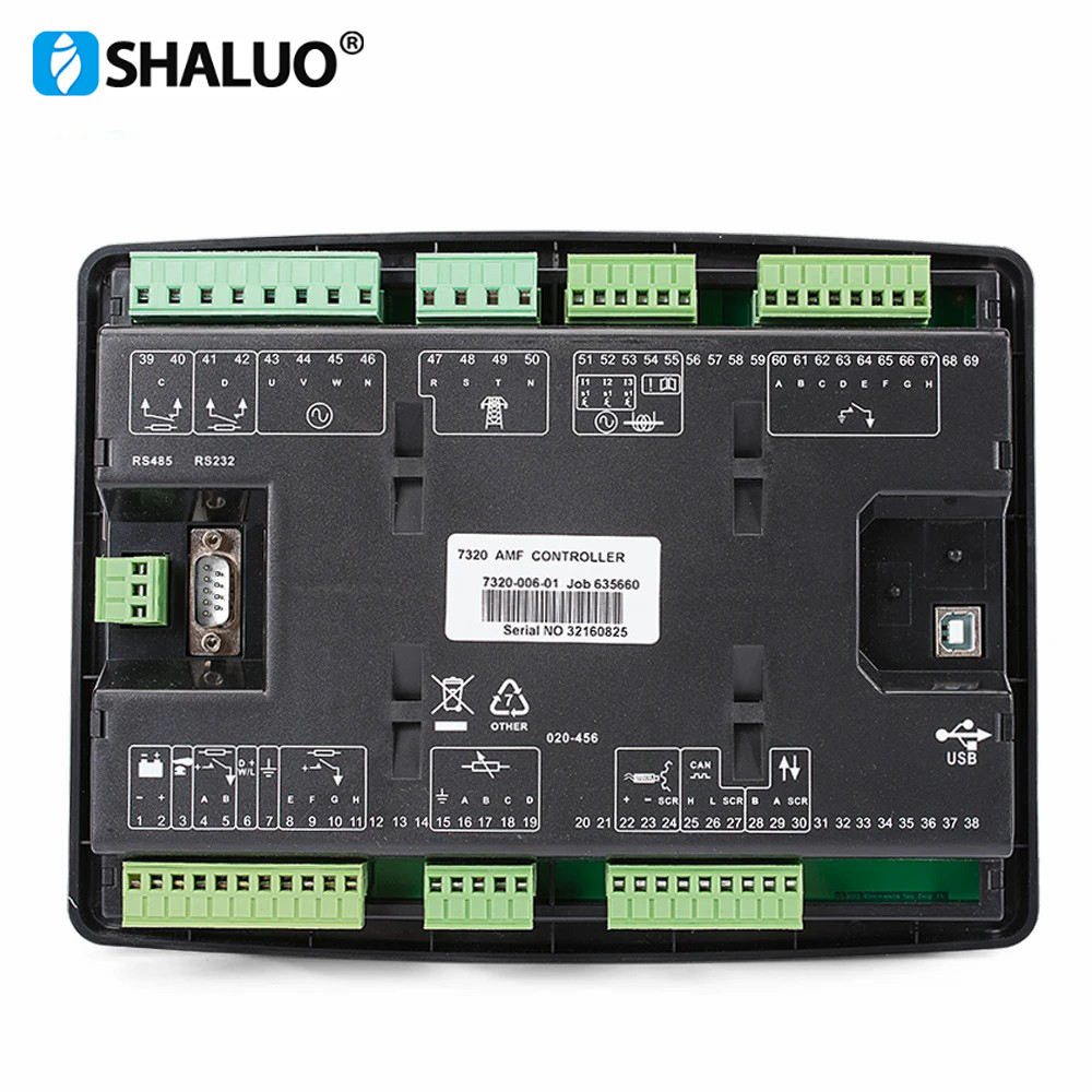 Generadores DSE7320 Controlador Genset AMF Controladores de gabinete de energía de aguas profundas Panel de control eléctrico inteligente