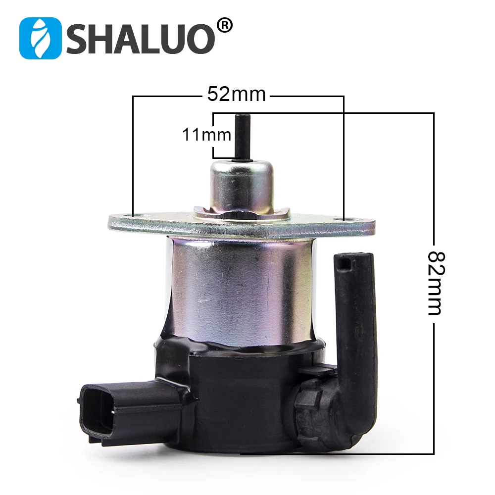 Válvula Solenoide de apagado de combustible de motor diésel 1C010-60015 1C010-60014 para Kubota V1505 V2203 V3300 V3600 DC12V 24V
