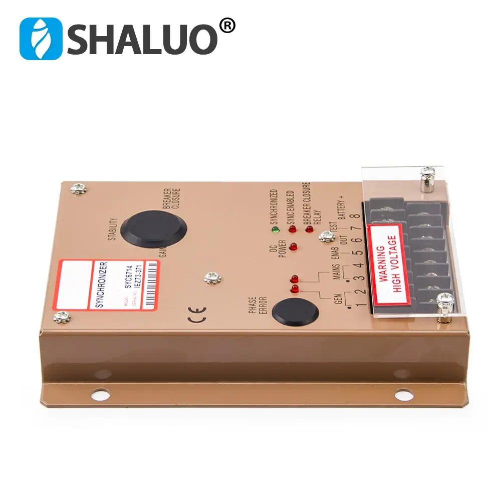 Controlador de velocidad del regulador del Motor SYC6714, sincronizador del generador, módulo de carga compartida, placa de Control del Motor de CC, piezas del generador