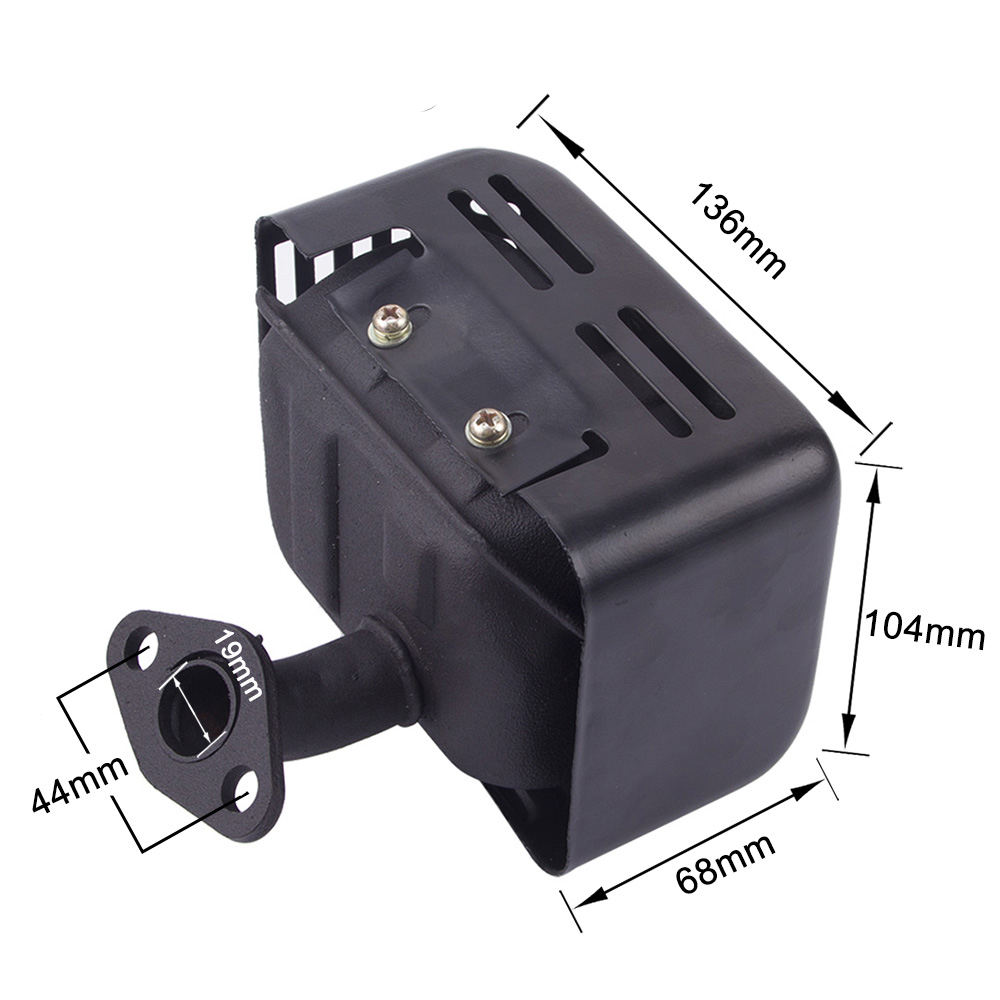Silenciador de motor de bomba de agua súper silencioso, conjunto 168F 170F para generador de gasolina de 7,5 HP GX160 GX200
