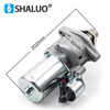 Nuevo tipo QDJ112 182F 188F GX390 5-8KW DC12V Motor de arranque de gasolina Motor generador eléctrico Motor de arranque repuestos 14 dientes