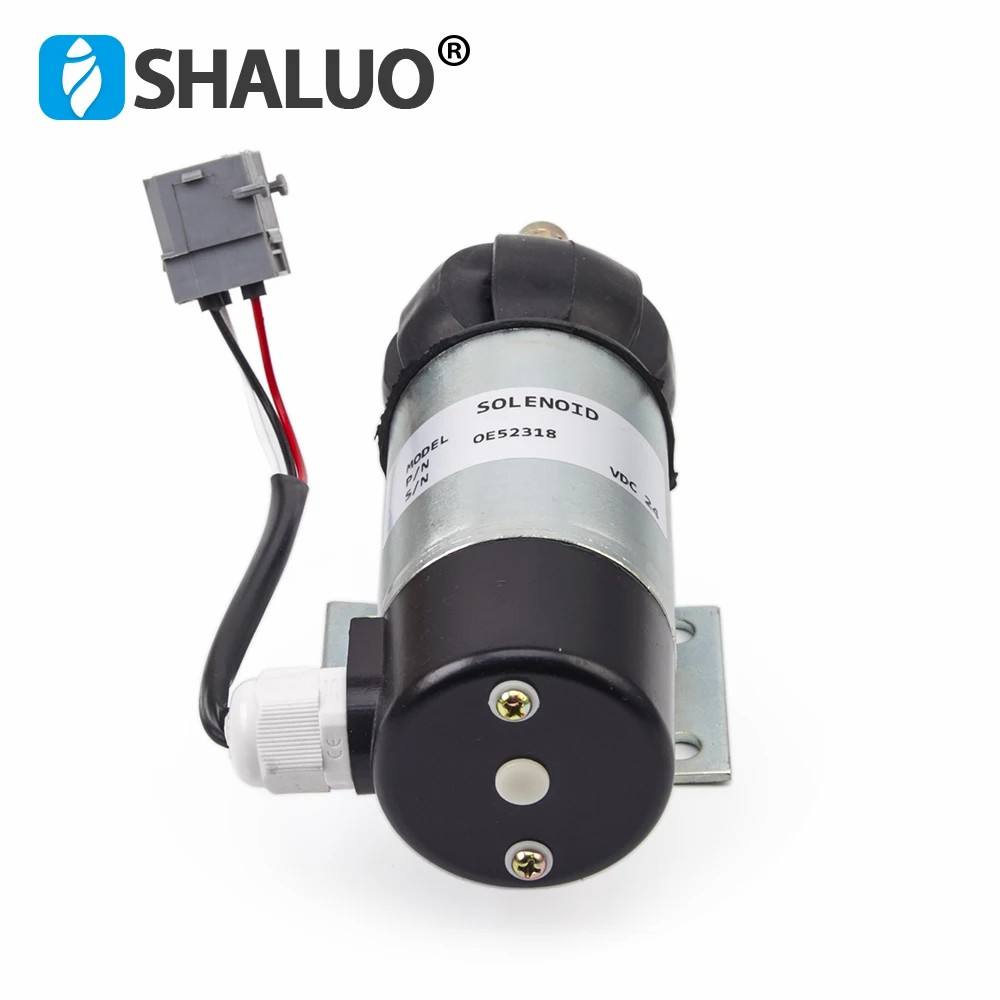 Válvula Solenoide de apagado de combustible del motor, 12V, 24V, OE52318, para Perkins serie 2006 3008, Volvo Penta 872825, 873754, 1830592, 872458, 881969