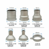 Nuevos accesorios de bomba de agua de gasolina, llave conectora de tubo de aluminio de 3 pulgadas con junta de goma, accesorio de tubería de conexión de bomba