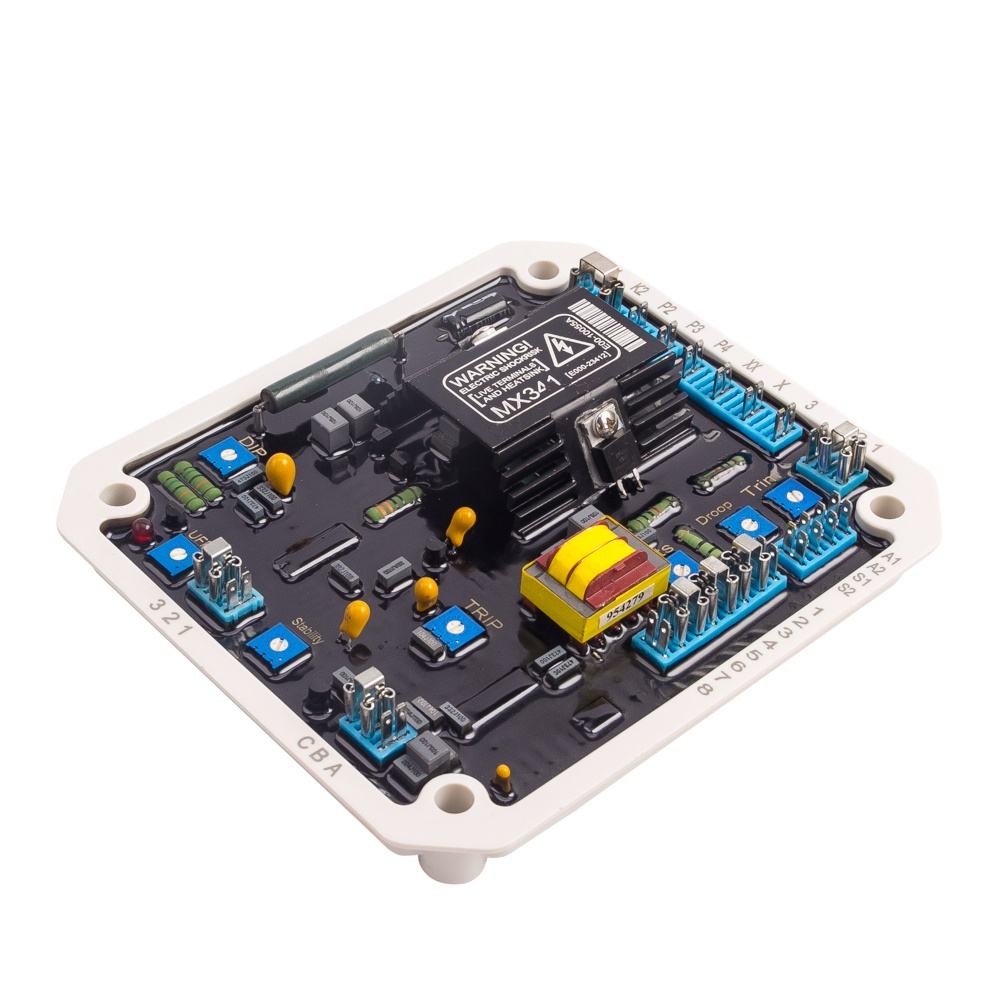 Generador Regulador de voltaje automático MX341 AVR Imán permanente Alternador diésel sin escobillas Estabilizador regulador de potencia