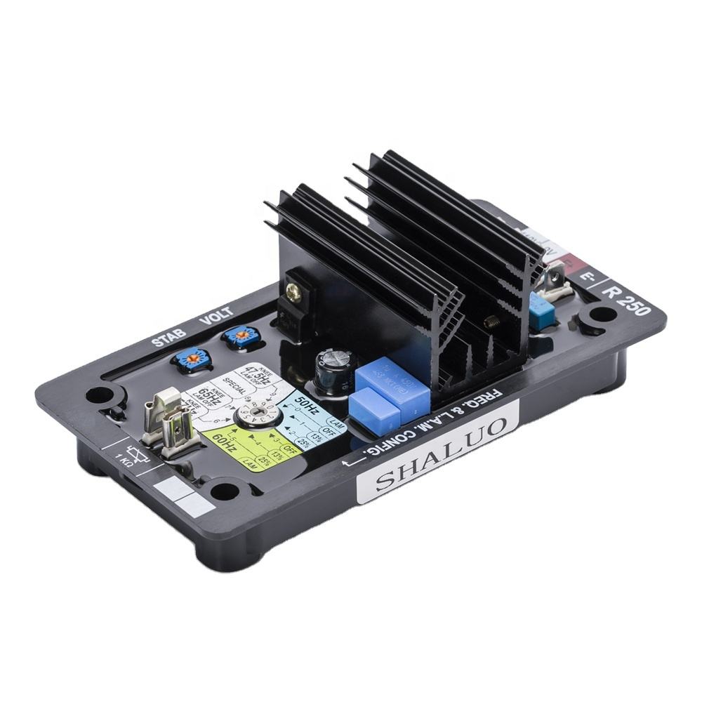 Pieza generadora, piezas de repuesto del generador, precio avr, estabilizador y regulador de voltaje automático trifásico 220v AVR R250