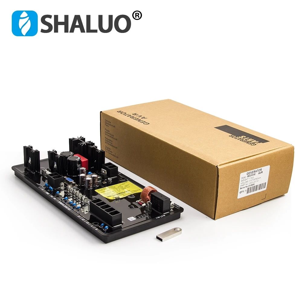 BE2000E AVR regulador de voltaje automático generador diésel DVR 2000E para generador AC estabilizador de potencia generador repuestos