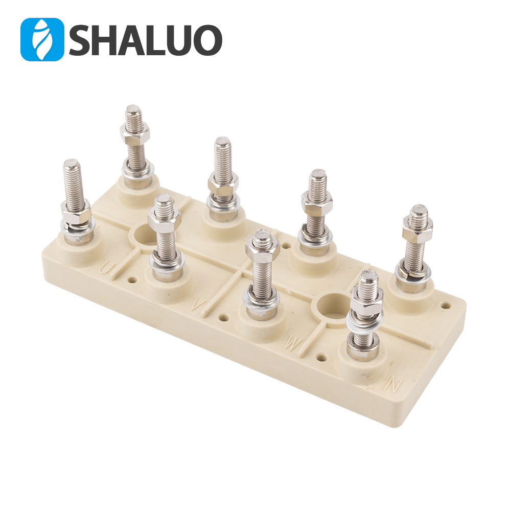 Caja de distribución del generador, bloque de terminales de cable, placa de plástico 224, dispositivo paralelo de cobre tipo puente de alta corriente de ocho bits, 10mm