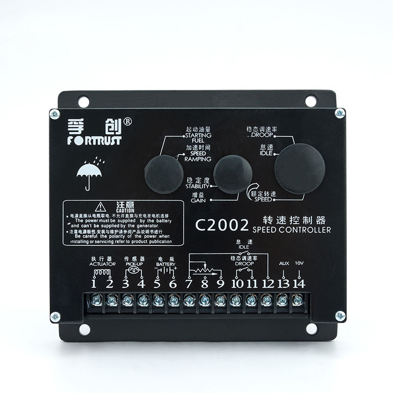 Juego completo de controlador de velocidad del motor de CC C2002 A1000C-W regulador del actuador del generador 12V 24V