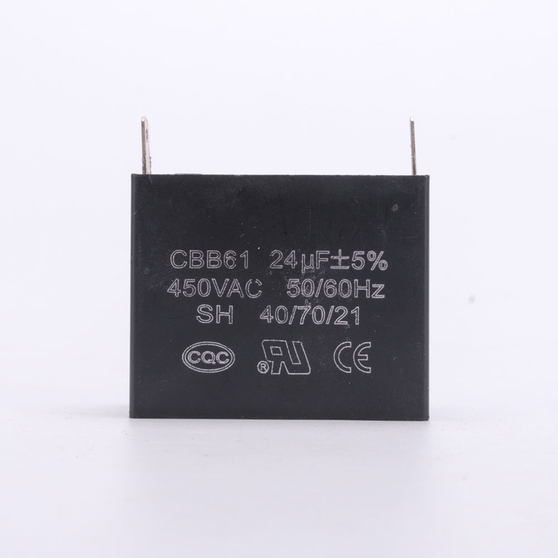 Condensador CBB61 de 450v para motor de CA, condensador de arranque de 24uf