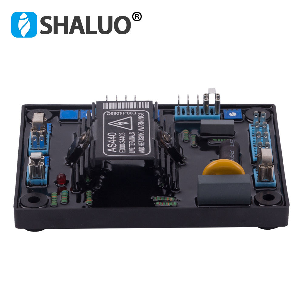 Generador de CA trifásico AVR regulador de voltaje ajustable automático de CA AS440