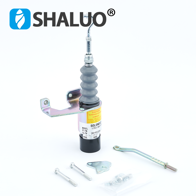 Solenoide de cierre de combustible diésel montado en la izquierda, SA-3765-24 de CC, repuestos para motores diésel, válvula solenoide de parada, SA-3765-24, 24V CC