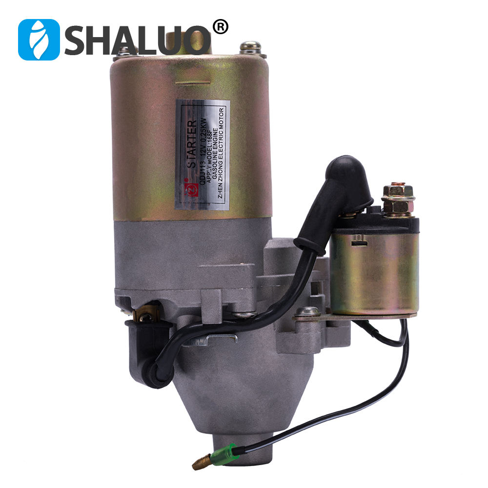 Piezas del grupo electrógeno de 12V CC, 5,5 hp, 168F, 2kw, motor de gasolina eléctrico, piezas del motor de arranque rpm