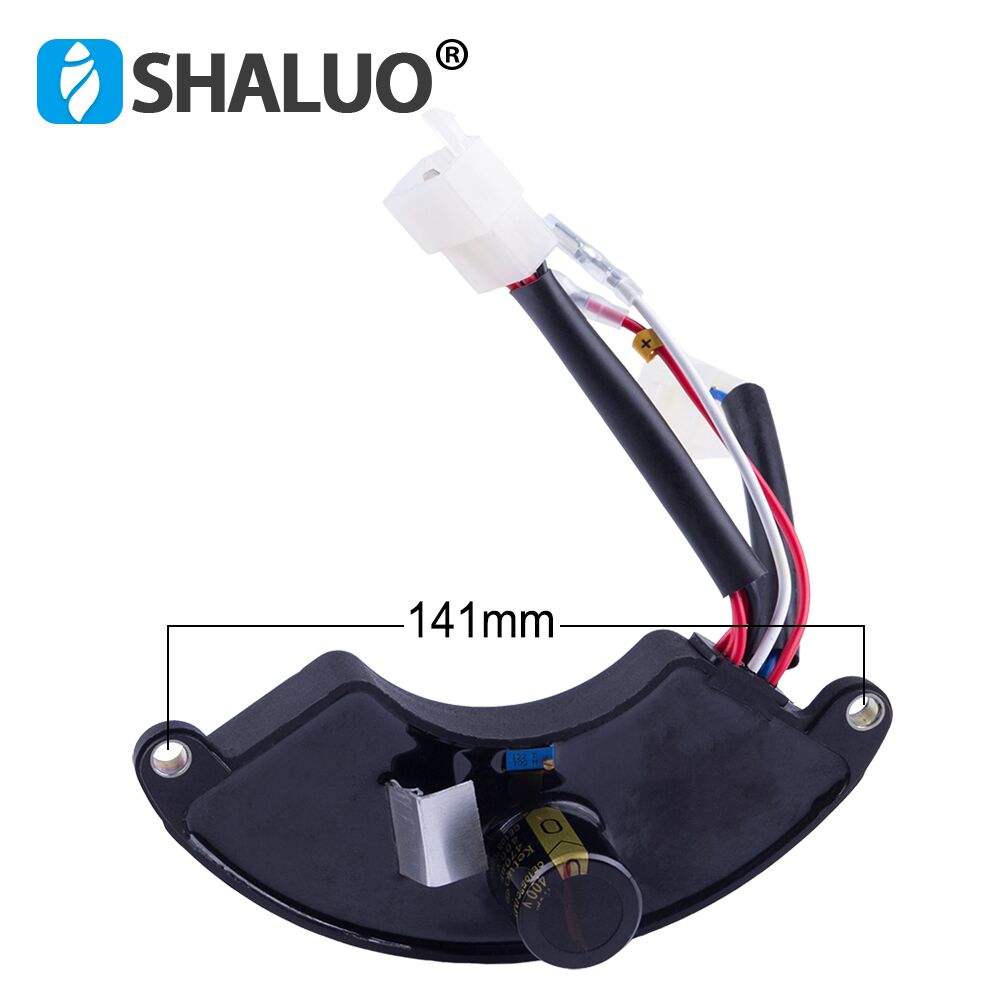 Piezas trifásicas de gasolina avr ketuo, regulador de voltaje regulable automático, estabilizador de generador de gasolina de 5kw, 380v, 8 cables