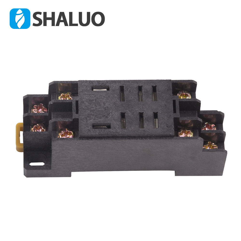 Relé de protección de sobrecarga de alta potencia, generador DC24V, dos vías, 10A, con caja de distribución base, relé de conversión