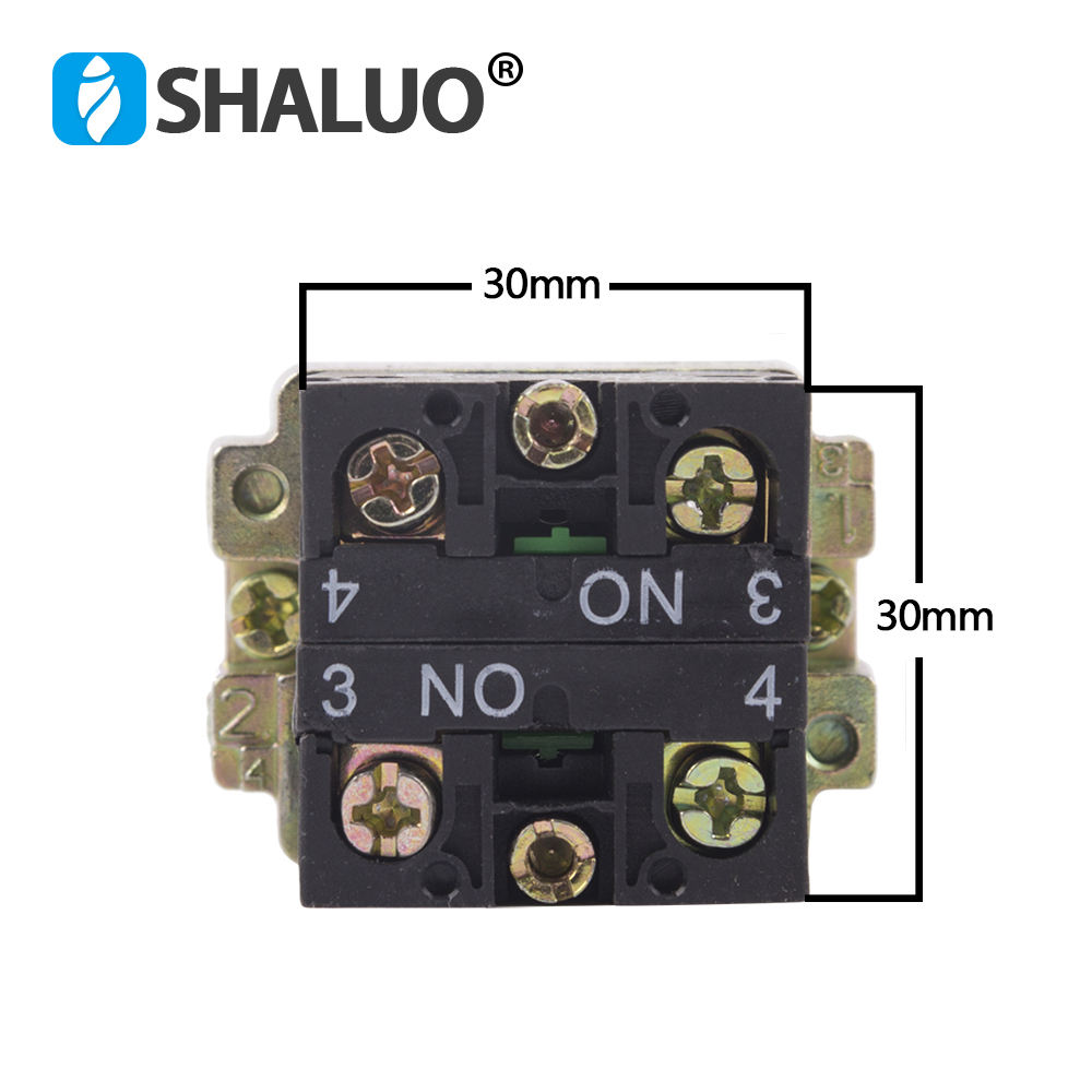 Generador interruptor de botón Ui AC 660V Ith 10A verde autoreinicializado rojo autobloqueo
