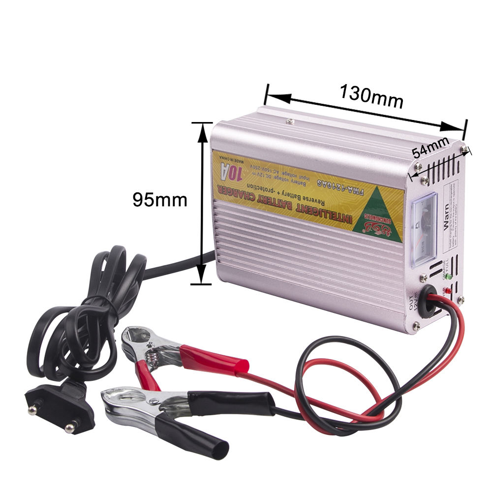 Módulo de cargador de batería inteligente para coche y motocicleta, adaptador de diseño de circuito de ventilador de refrigeración, medidor de amperios, CC de 12V y 7A