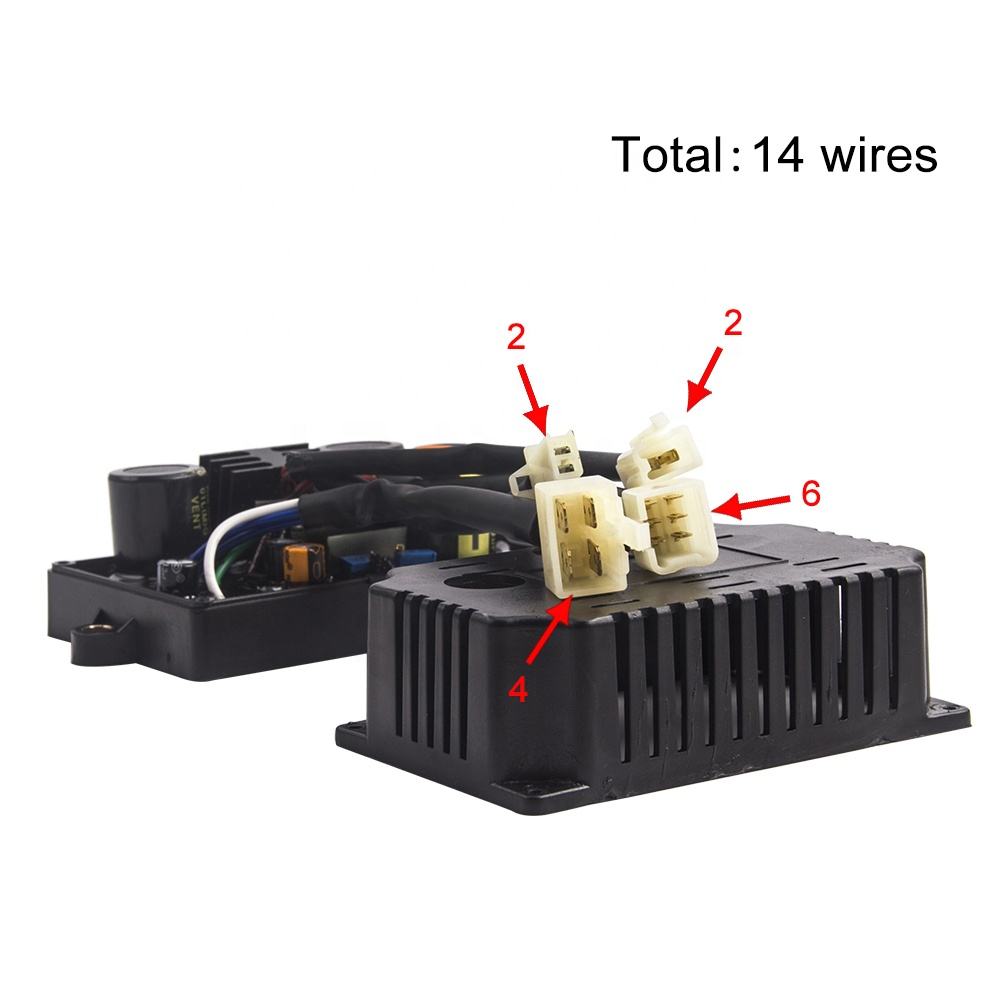 Generador de soldador AVR, 14 cables, 5KW, módulo estabilizador y regulador de voltaje automático, piezas del generador de soldadura