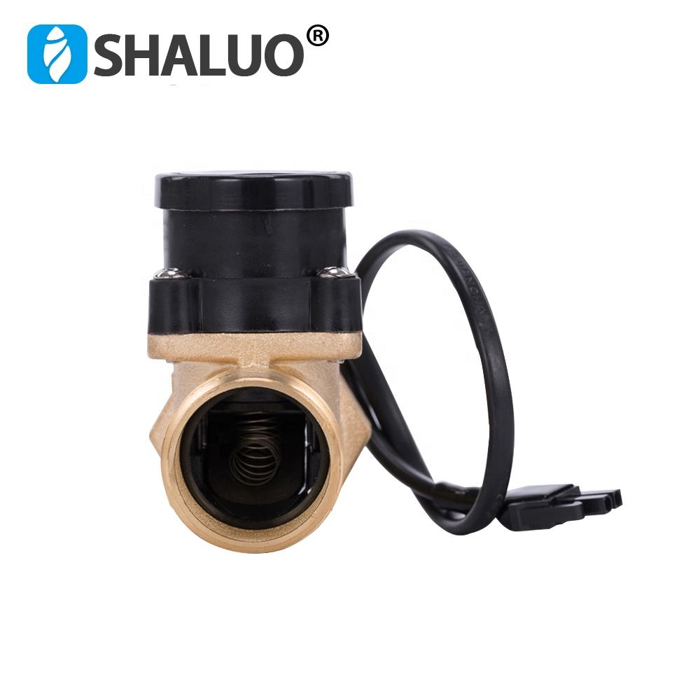 Bomba de agua HT800 One de 1 pulgada, interruptor de Sensor de flujo, calentador Solar de refuerzo de líquido, pieza de válvula de Control automático de presión magnética de latón