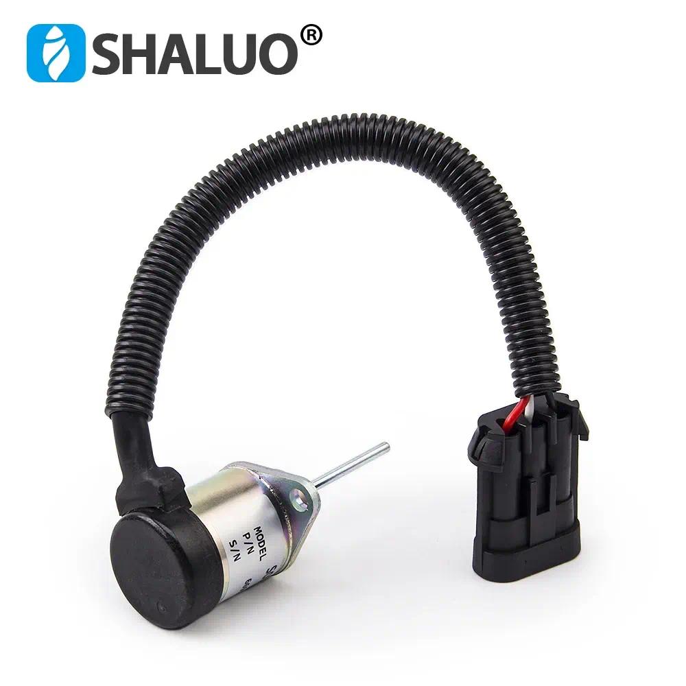 Válvula solenoide de cierre de combustible del motor 6691498 Bobcat S130 S160 S175 S185 piezas del generador 1G925-60011 DC12V 24V