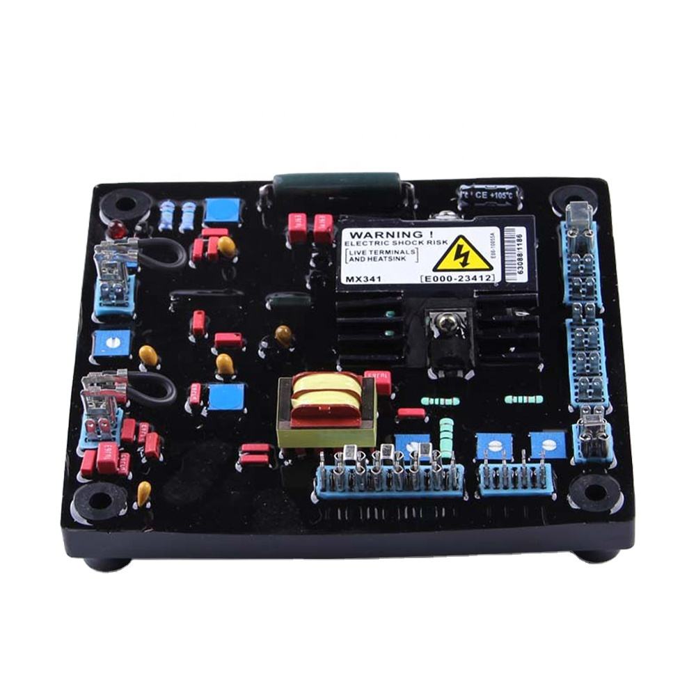 Regulador de voltaje automático AVR 100kva 150kva potencia electricidad MX341 estabilizador ajustador para generador de imán de goma suave