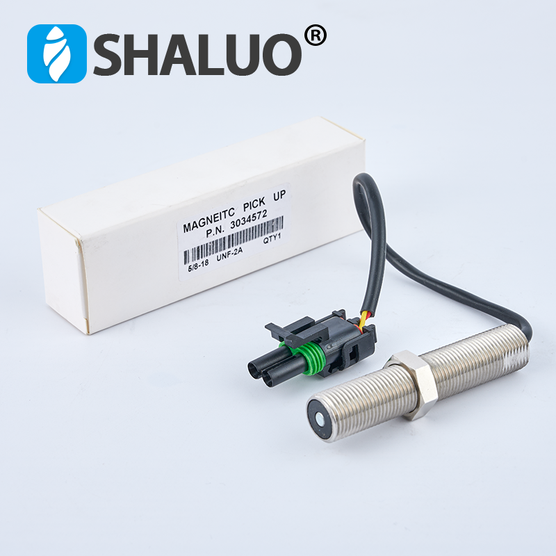 Sensor de velocidad magnético MPU 3034572, pieza del generador diésel de 80mm, rosca magnética M16 de 80mm, RPM, grupo electrógeno ohm, sensor inoxidable