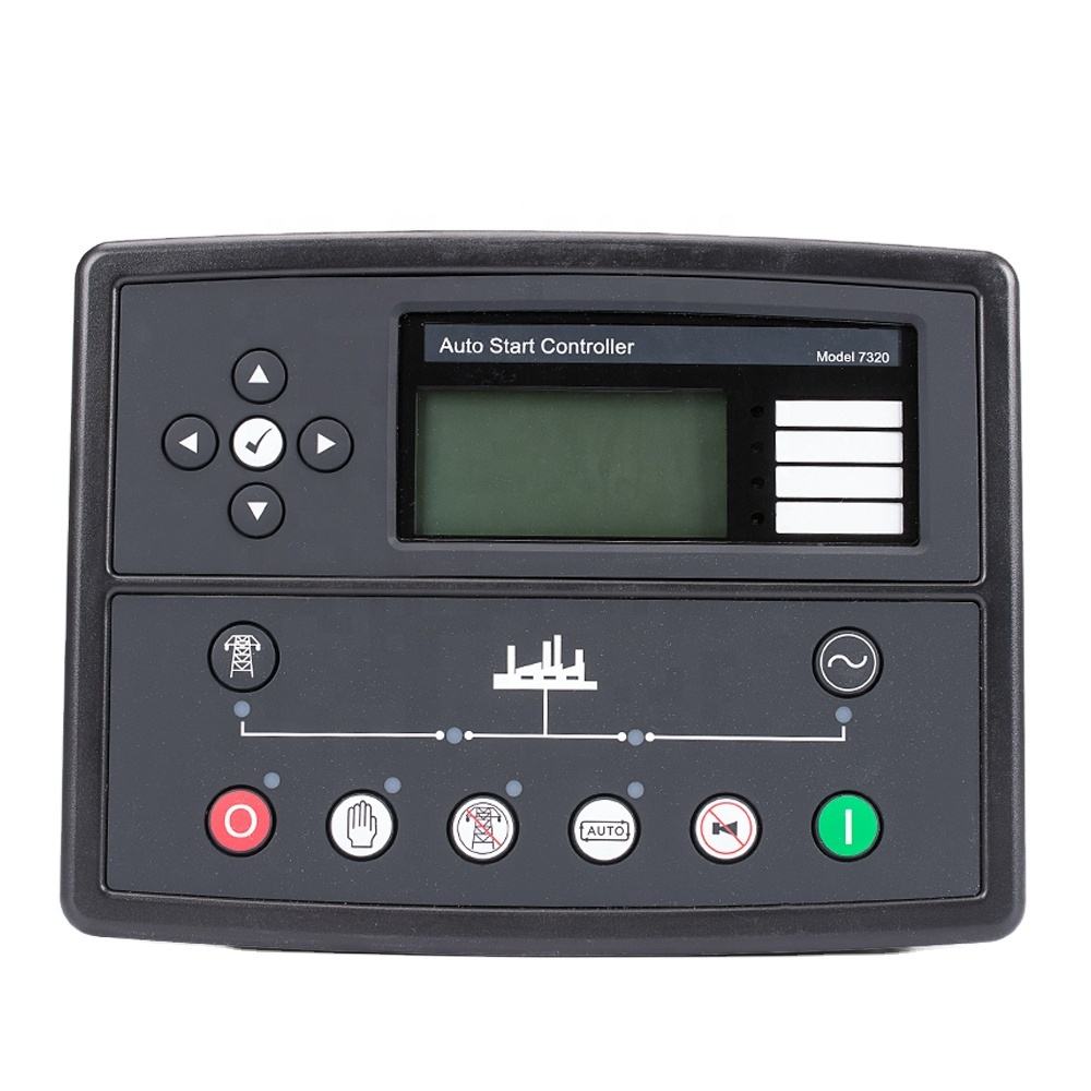 Controlador de grupo electrógeno diésel, panel de control electrónico de arranque remoto automático 7320