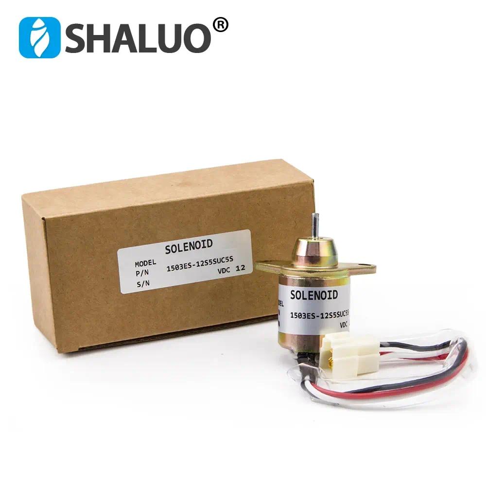 Válvula Solenoide de cierre de combustible para motor diésel, repuestos de generador 1503ES-12S5SUC5S, 12V