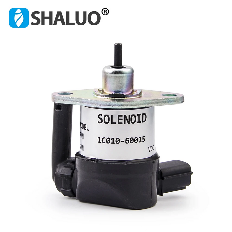 Válvula Solenoide de apagado de combustible de motor diésel 1C010-60015 1C010-60014 para Kubota V1505 V2203 V3300 V3600 DC12V 24V