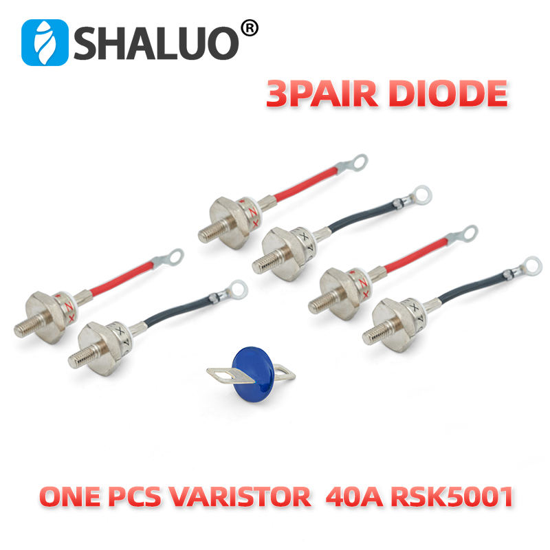 Diodo rectificador RSK5001 40A, 3 pares, un varistor para generador de menos de 150kw