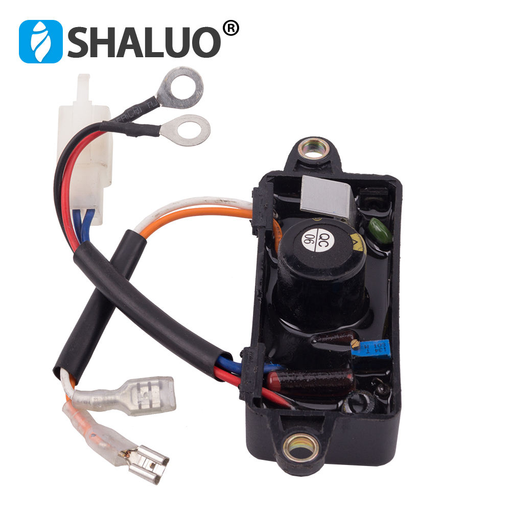 Regulador de excitación del generador de seis cables, potencia de gasolina pequeña AVR monofásico de 3KW, 168F