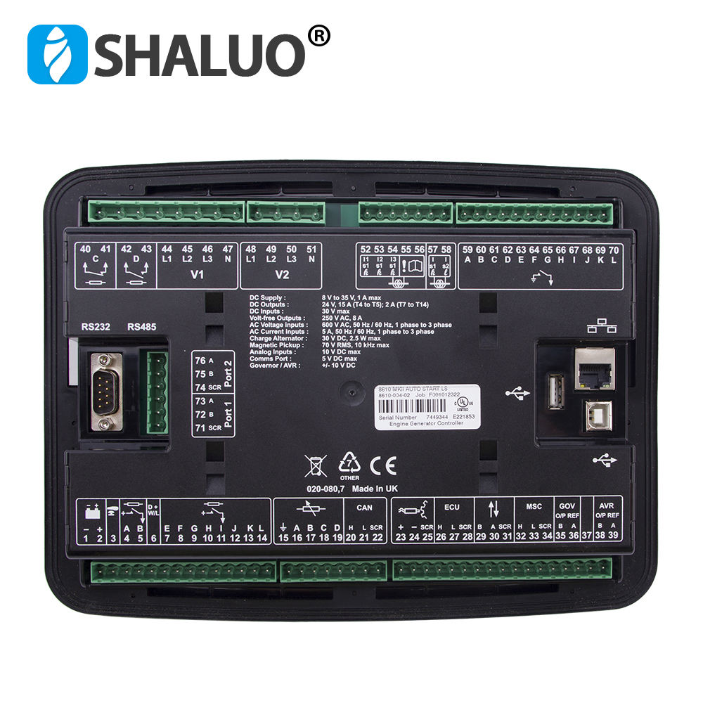 Módulo de sincronización del controlador del generador diésel DSE 8610MKII DSE8610 MKII Original Reino Unido