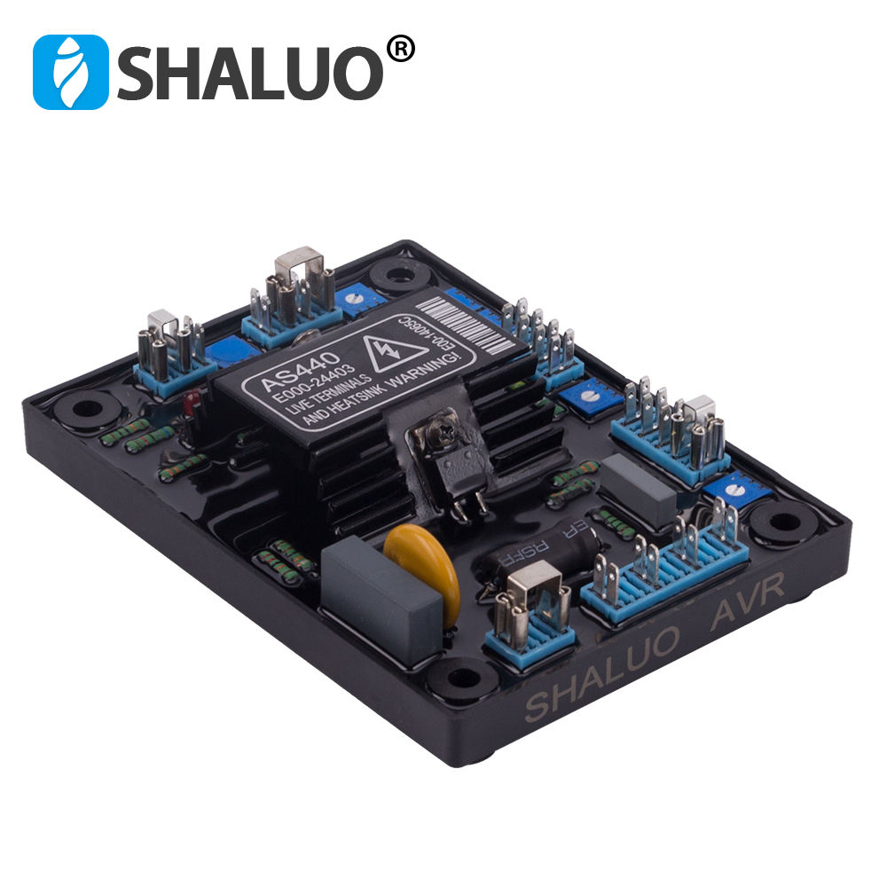 Generador de CA trifásico AVR regulador de voltaje ajustable automático de CA AS440