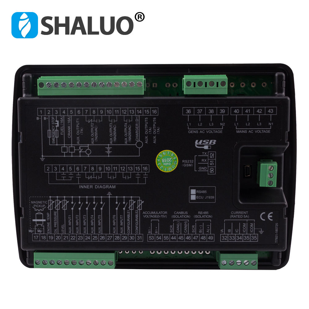Controlador de grupo electrógeno automático LXC6110 Completamente reemplazado 6110