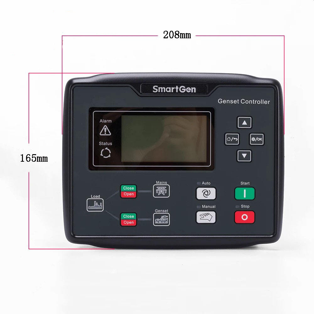 Controlador de generador de arranque automático HGM6110NC 6110CAN, placa de circuito eléctrico sin escobillas AMF, kit de piezas LCD diésel, control de grupo electrógeno