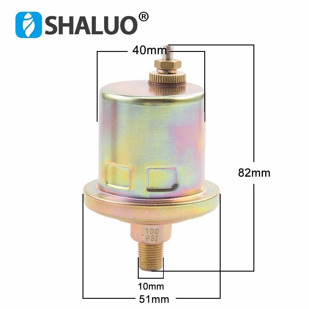 ESP-100 Sensor de presión de aceite VDO de alta calidad 1/8NPT 0 a 10 bares piezas del generador diésel enchufe sensor de presión de alarma ESP2-100 10mm