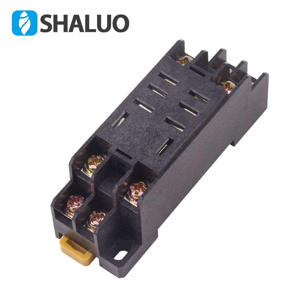 Relé de protección de sobrecarga de alta potencia, generador DC24V, dos vías, 10A, con caja de distribución base, relé de conversión