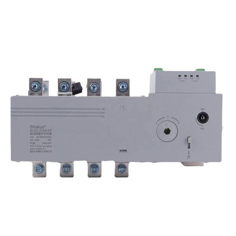 Interruptor de transferencia automática ATS de alta calidad ATS 250A ATS SLS2-250/4P Cambio automático de transferencia automática Cambio de 3 fase a través del interruptor automático