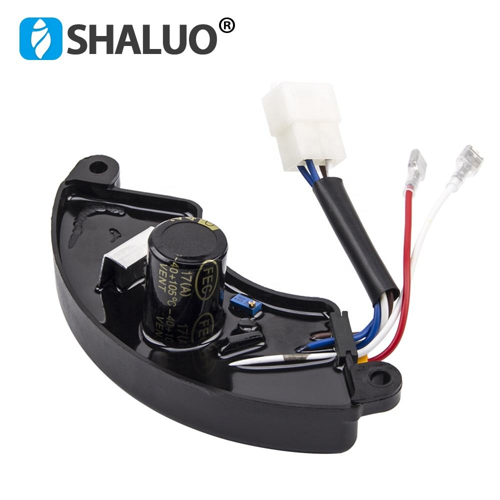 Estabilizador de generador de gasolina AVR Universal, 6 cables, 5kW, regulador de voltaje automático, tablero de Control monofásico de 220V, 250V, 470UF