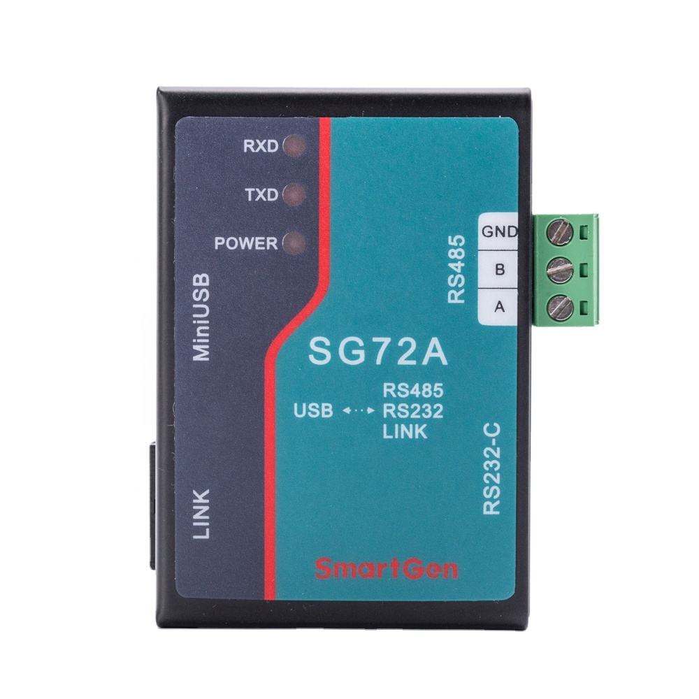 Módulo de conversión de puerto de comunicación SG72A, pieza del generador de enlace USB RS232 RS485 para transporte de señal del controlador Smartgen