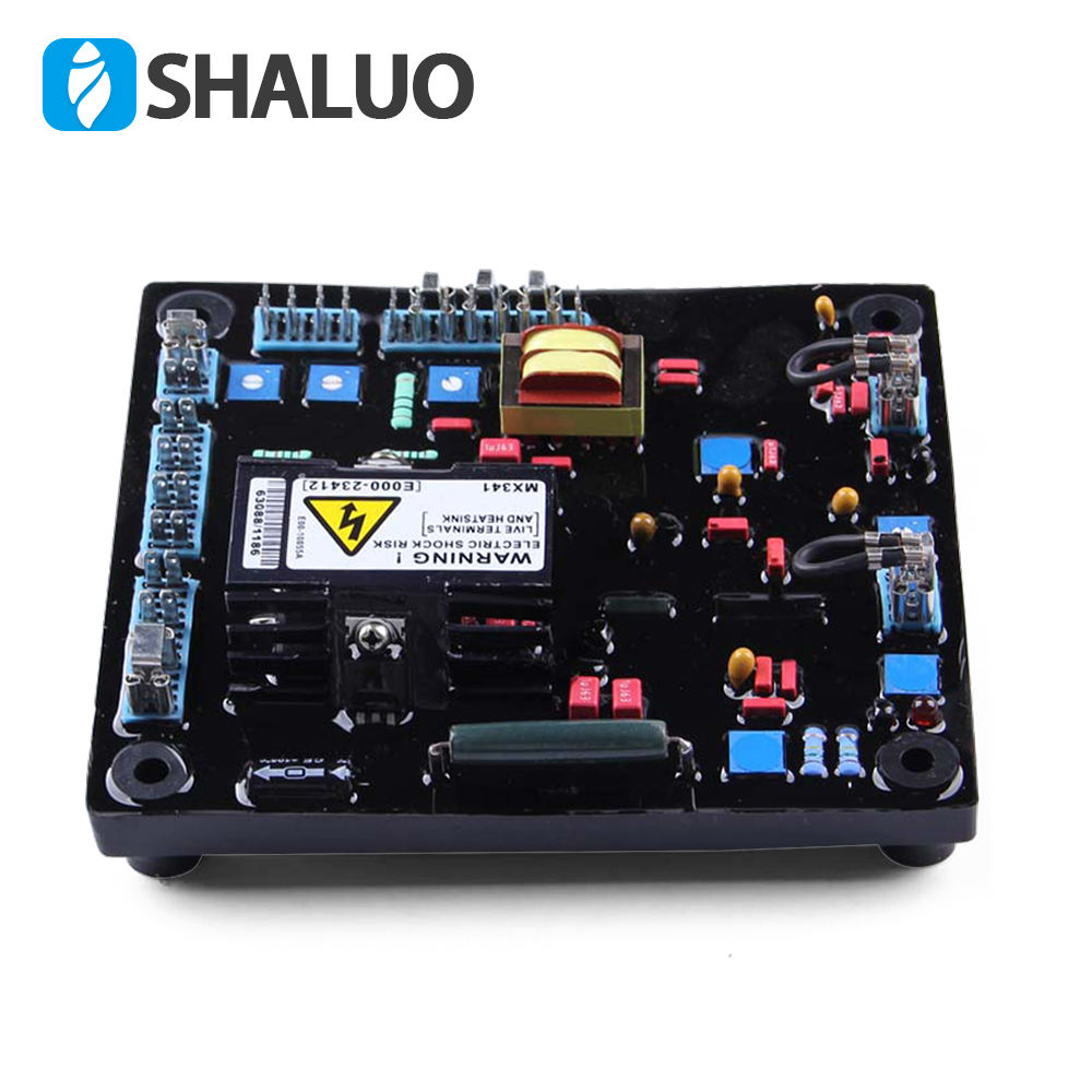 Regulador de voltaje automático AVR 100kva 150kva potencia electricidad MX341 estabilizador ajustador para generador de imán de goma suave