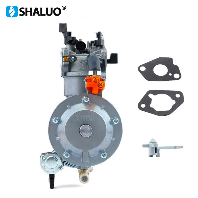 Carburador de motor de gasolina GLP pequeño, combustible Dual ER2500 2KW 168F, precio de carburador de generador de motor de gasolina huayi
