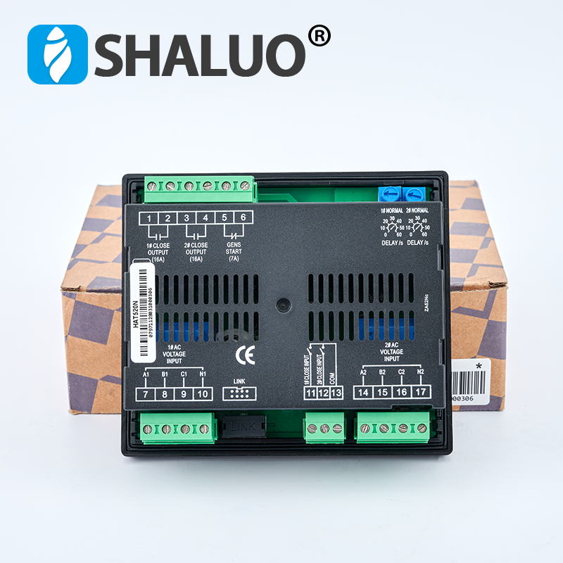 Hat520n smartgen controlador de interruptor de transferencia automática conjunto de generador Doble potencia ATS módulo de control de panel de tablero de gabinete