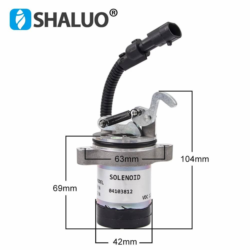 12V 24V generador motor apagado de combustible solenoide parada válvula solenoide interruptor 04103808 04103812 Deutz F3L F3M F4L F4M 1011 2011