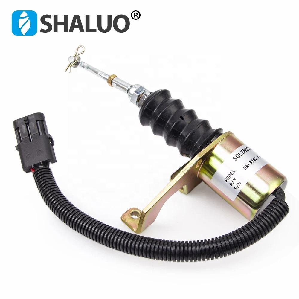 Válvula Solenoide de parada de motor diésel 3974947 3932017 1751ES SA-3742-12 interruptor solenoide de apagado de combustible para regulador RSV