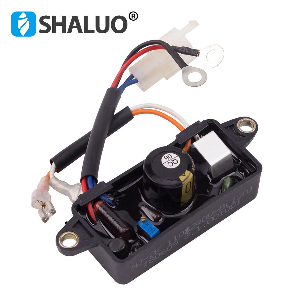 Regulador de excitación del generador de seis cables, potencia de gasolina pequeña AVR monofásico de 3KW, 168F