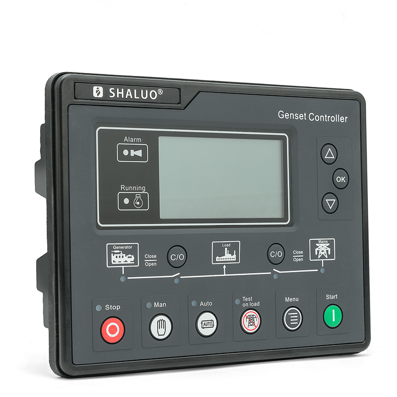 Controlador de grupo electrógeno 6120, grupo electrógeno de Arranque automático LCD, caja de control Ats, panel de carga de terminal, pieza de alternador 6120U