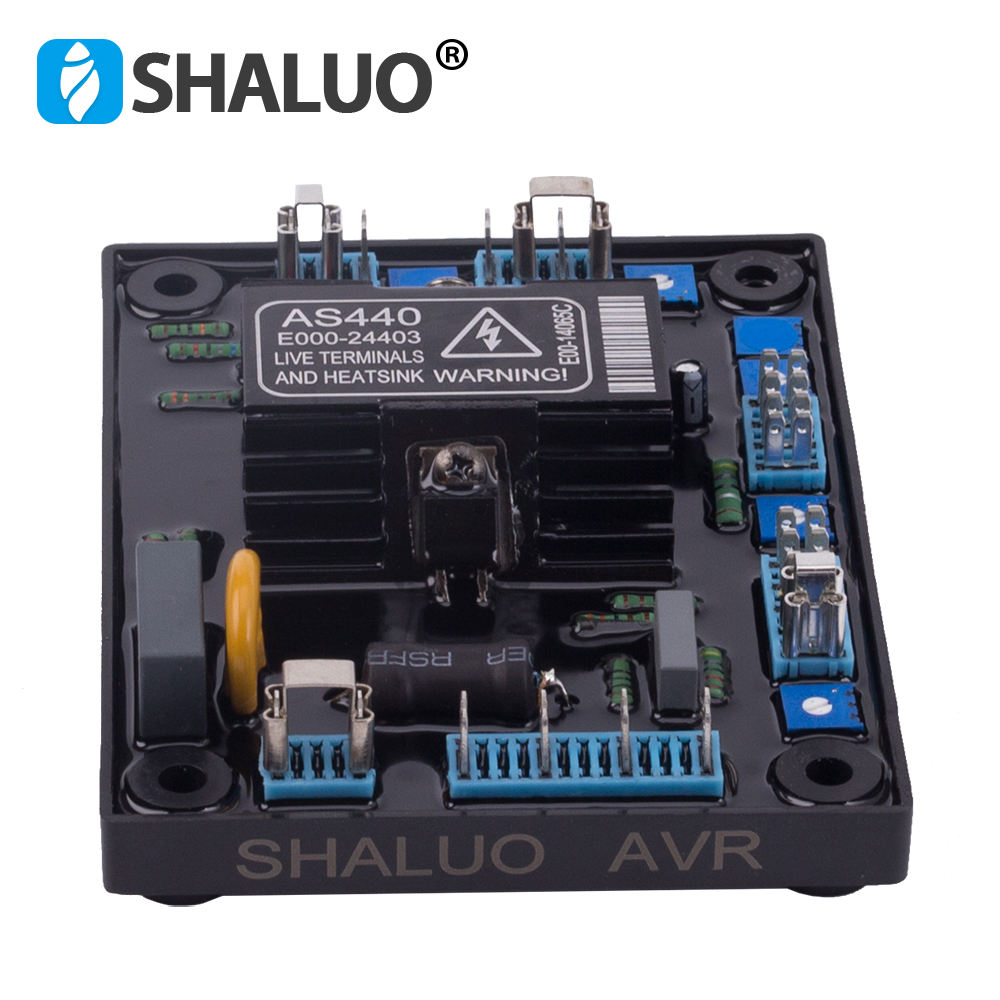 Generador de CA trifásico AVR regulador de voltaje ajustable automático de CA AS440